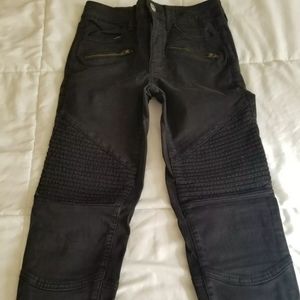 American Eagle Black Moto Jegging size 0 worn 1x